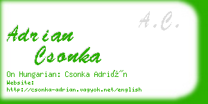 adrian csonka business card